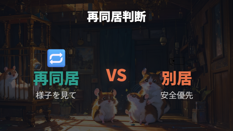 再同居してもいいか迷ったら大きな喧嘩の後は原則戻さない