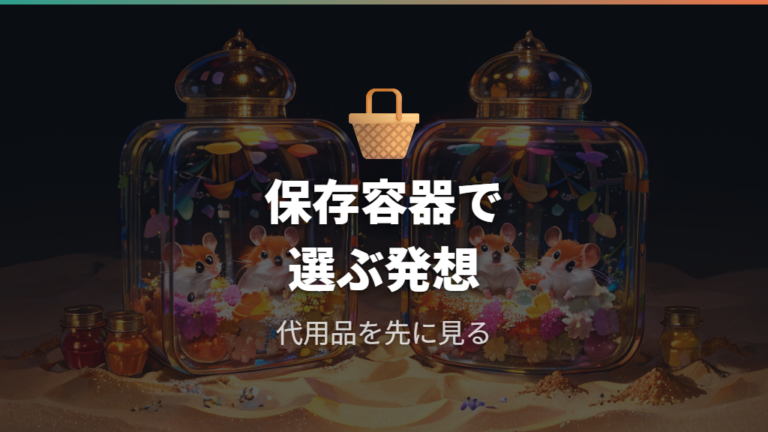 100均で選べる砂浴び容器は保存容器が中心