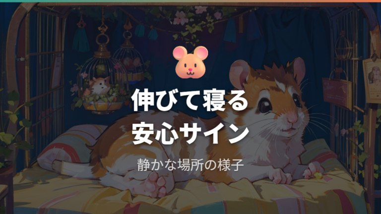 伸びて寝る姿を慌てず見守れる場面