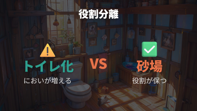 砂場を置きっぱなしにする注意点はトイレ化と寝床化