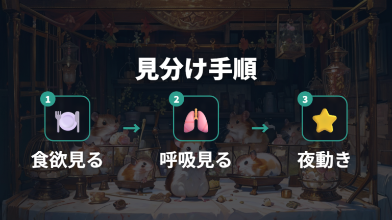体調不良と寝方の見分け方は食欲・呼吸・動きで比べる