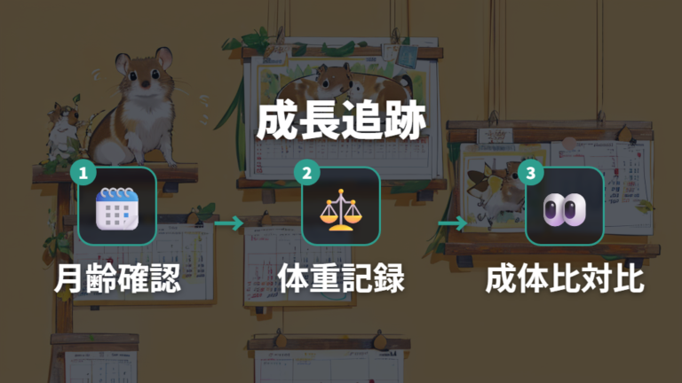 成長段階の体重は成体の体重目安と分けて見る