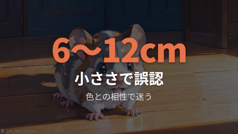 ジャンガリアンがネズミっぽい理由は小ささと毛色にある