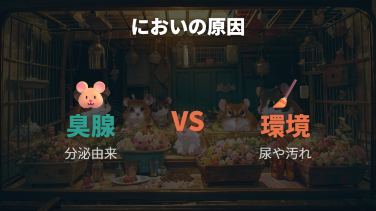 臭いが強くなる原因は臭腺だけとは限らない