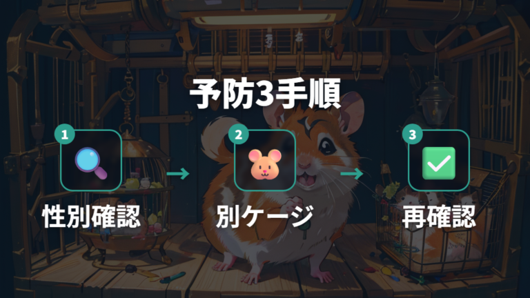 意図しない繁殖を防ぐ管理は性別確認から始める