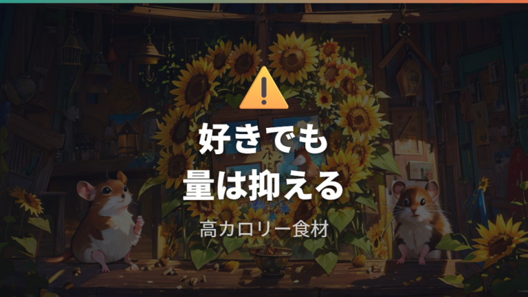 好きでも与えすぎに注意したい高カロリー食材