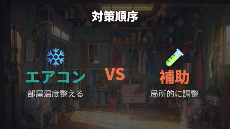 暑さ寒さを防ぐ温度管理はエアコンを軸にする