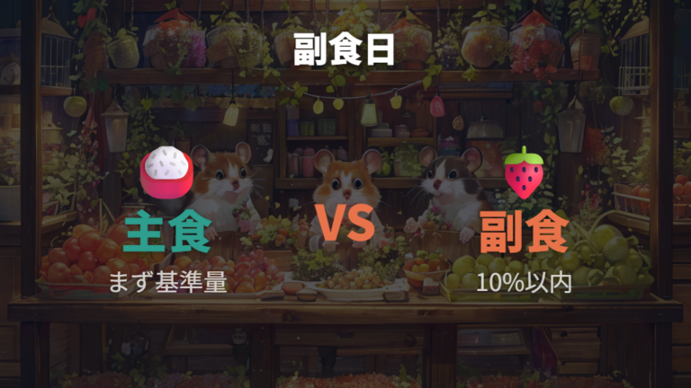 野菜やおやつを足す日の調整は主食を中心に考える