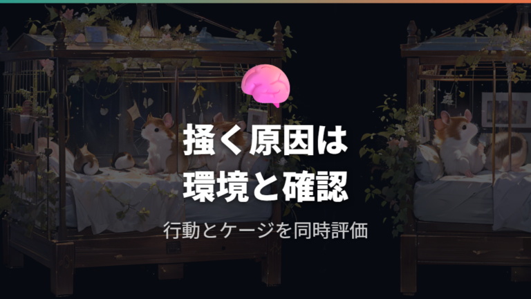 背中を掻く原因と環境の見直し