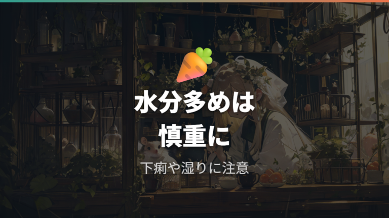 水分が多い野菜は便の変化に注意する