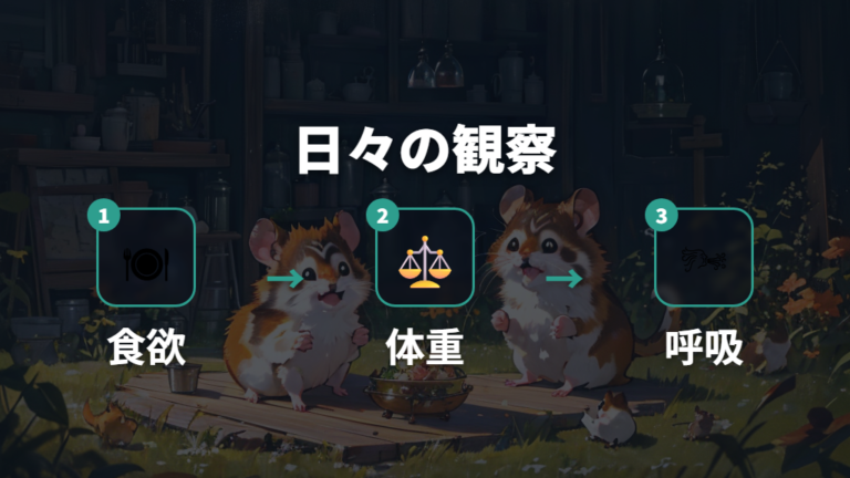 毎日の世話で老化サインに気づく