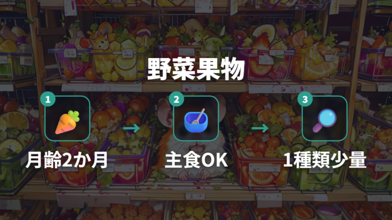 野菜や果物はいつからかを少量スタートで整理する