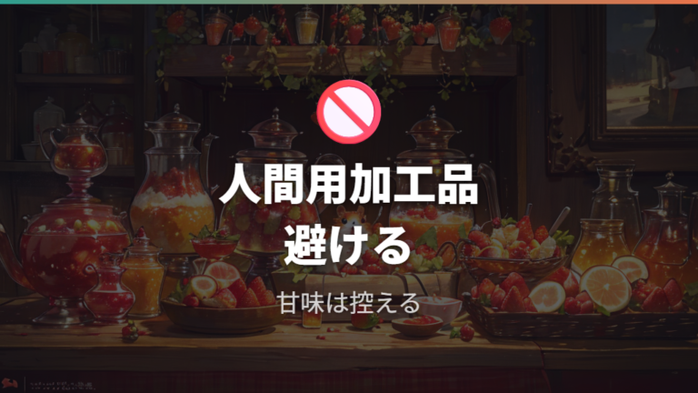 加工品を避けるべき理由は糖分の過剰摂取につながるから