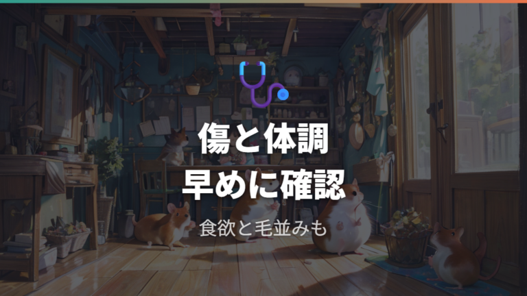 けがやストレス時の受診判断につながる観察項目