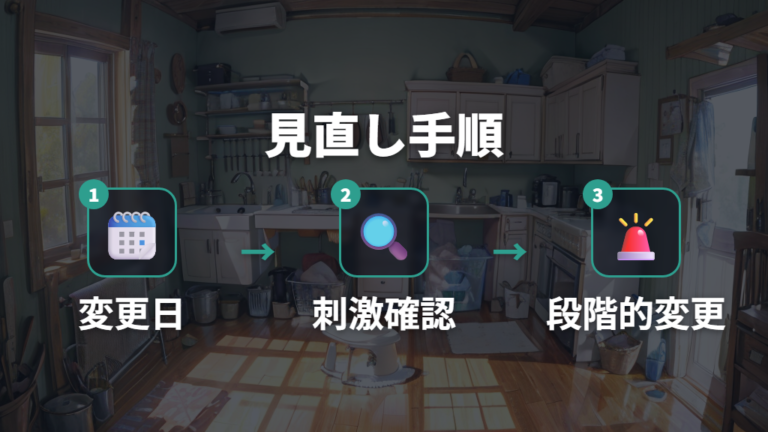 床材やアレルギーによる皮膚トラブルを見直す手順