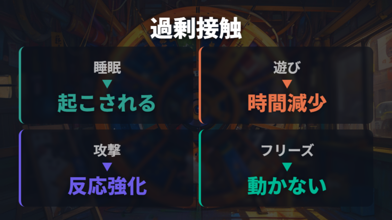 触りすぎによるストレスサインを見逃さない