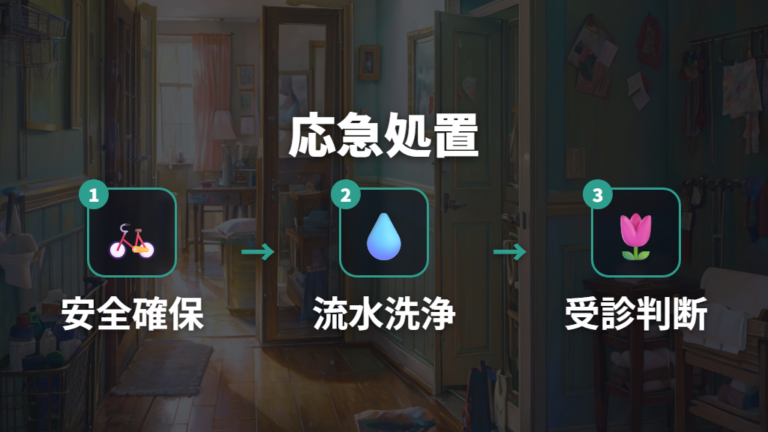 噛まれた傷の応急処置は洗浄と受診判断を落ち着いて行う