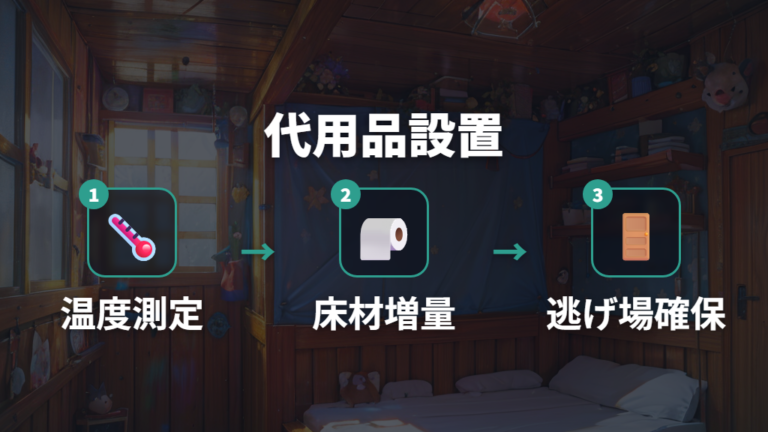 冬の寒さ対策に使える代用品を安全に設置する手順