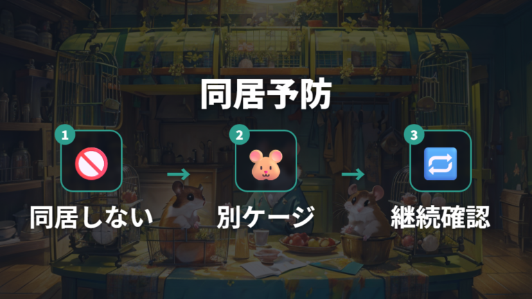 意図しない繁殖を防ぐ管理はオスとメスを同居させないことが基本