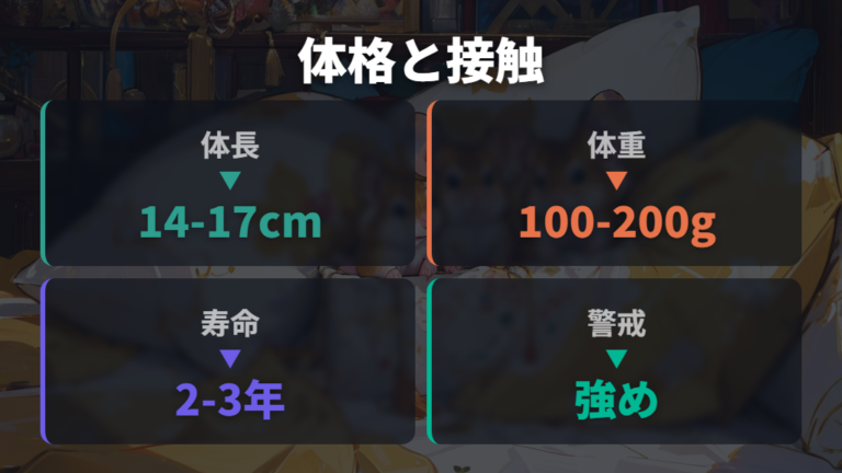 ゴールデンハムスターの体格と性格を踏まえて扱う