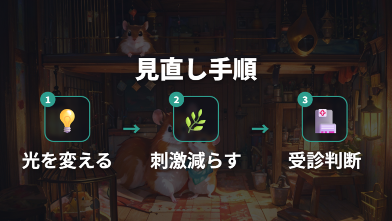 明るさも含めたストレスサインが続くときの見直し手順