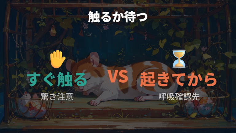 寝ているときに触ってよいか迷ったらどうする?