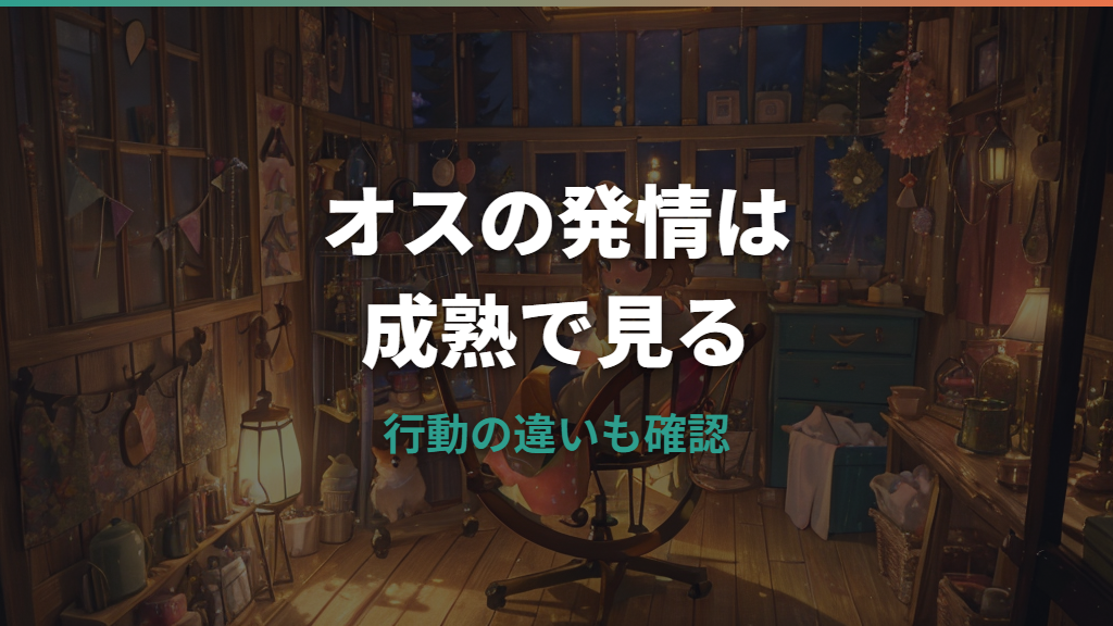 ハムスターのオスに発情期はある?メスとの違いと行動サイン