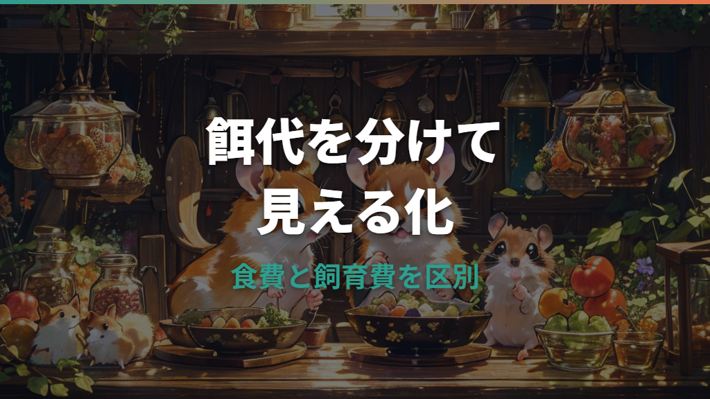ハムスターの餌代は月いくら？食費と毎月の費用を分けて解説