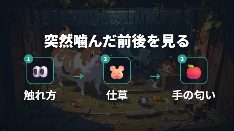 突然噛むときに考えたい理由は変化の前後にある