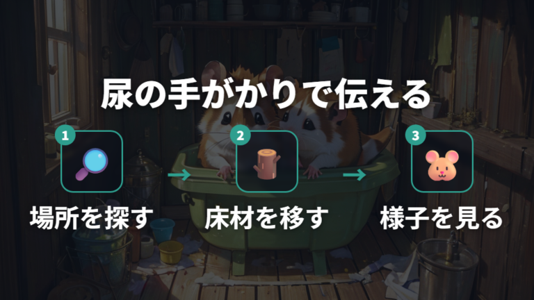 トイレを覚えさせるしつけ方は尿がついた床材を使う