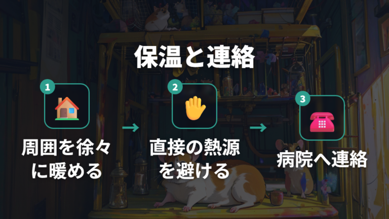 寒いサインが出たときの保温はゆっくり体温を戻す