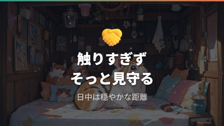 飼ってわかった魅力と注意点は触りすぎない距離感