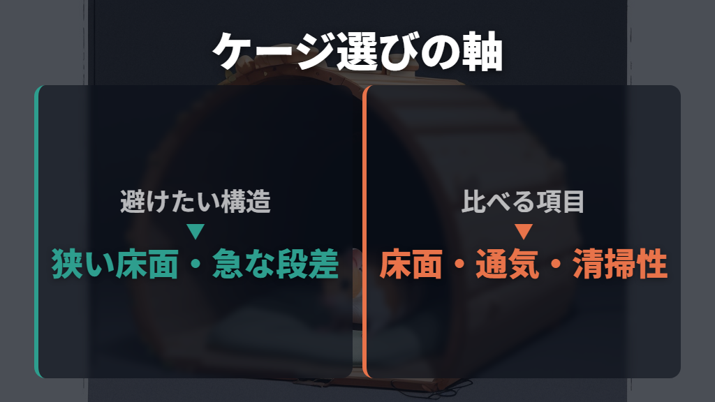 買ってはいけないハムスターケージの特徴と選び方
