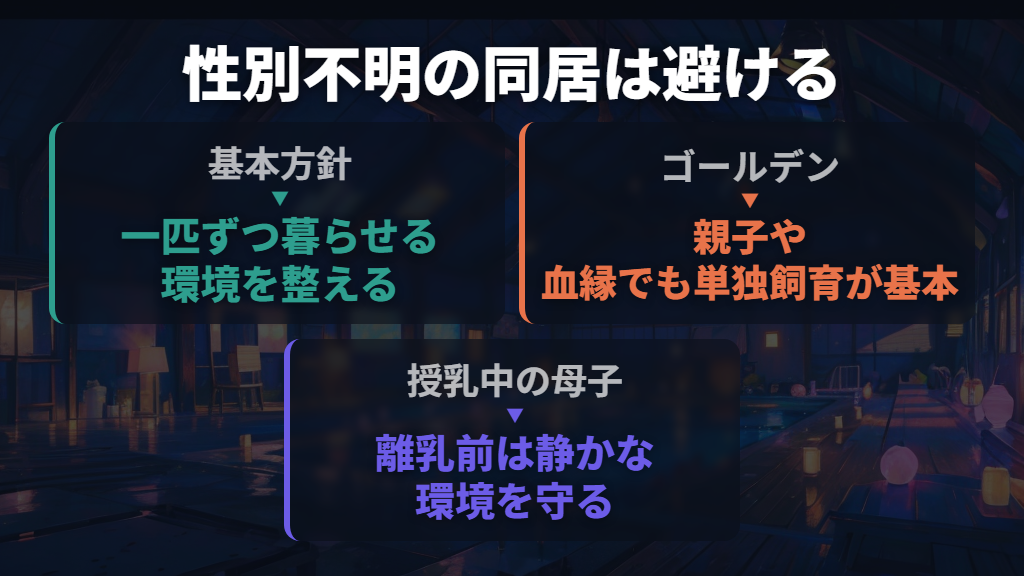 複数いる場合は「同性のはず」で同居を続けない