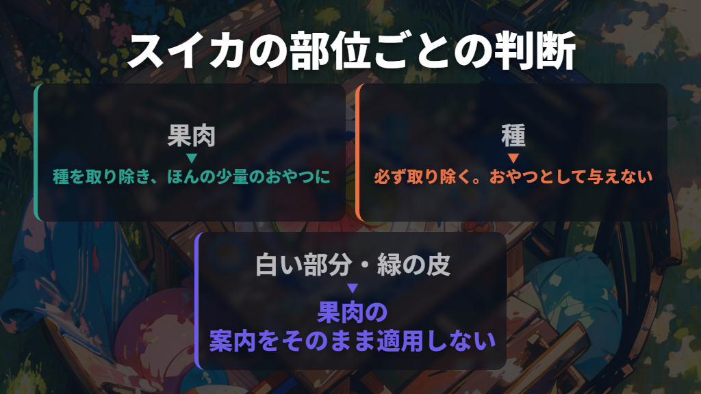 種は取り除く。白い部分や緑の皮まで広げない